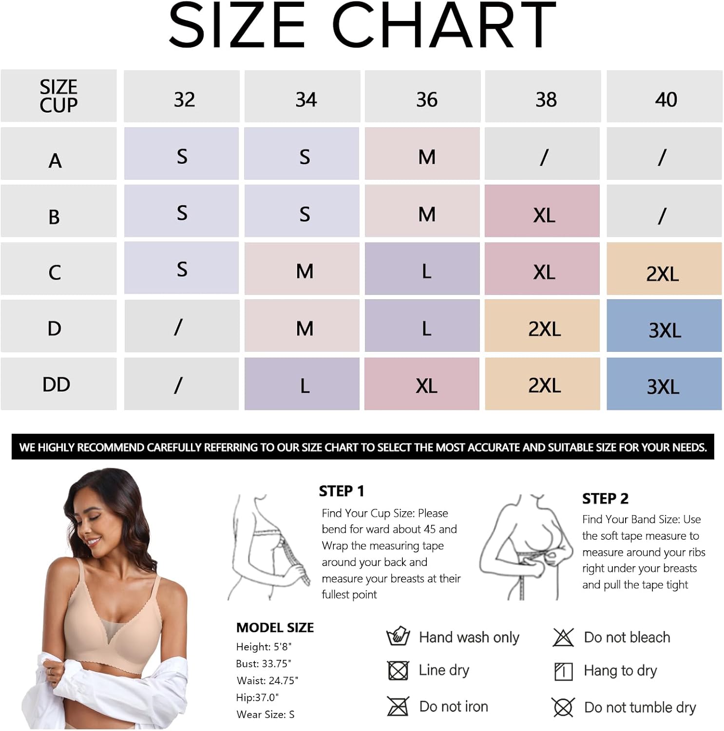 Cloudfy Scalloped Mesh Wireless Bras