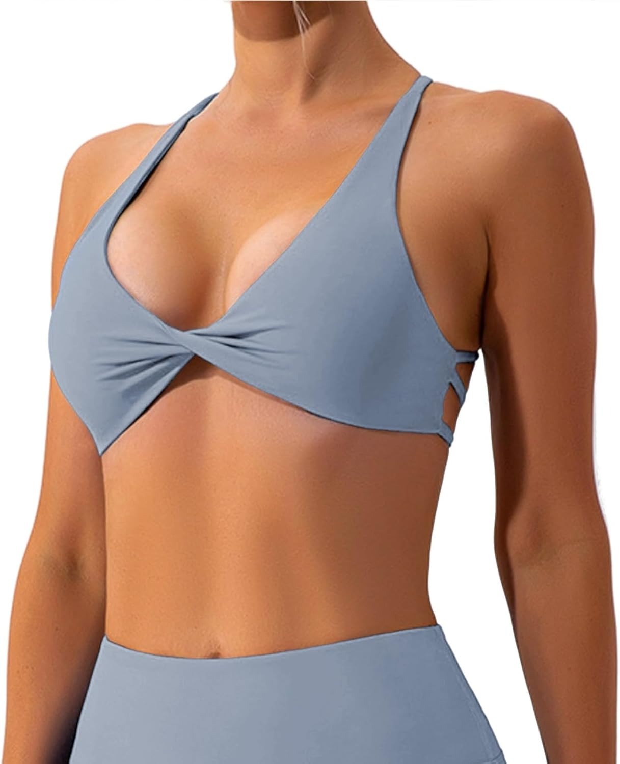 Cloudfy Backless Deep V Neck Yoga Bra