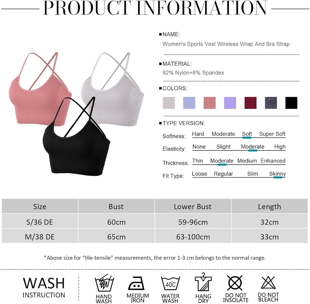 Cloudfy Padded Crossback Yoga Bra