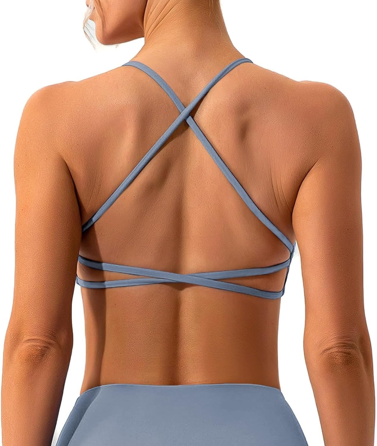 Cloudfy Backless Deep V Neck Yoga Bra